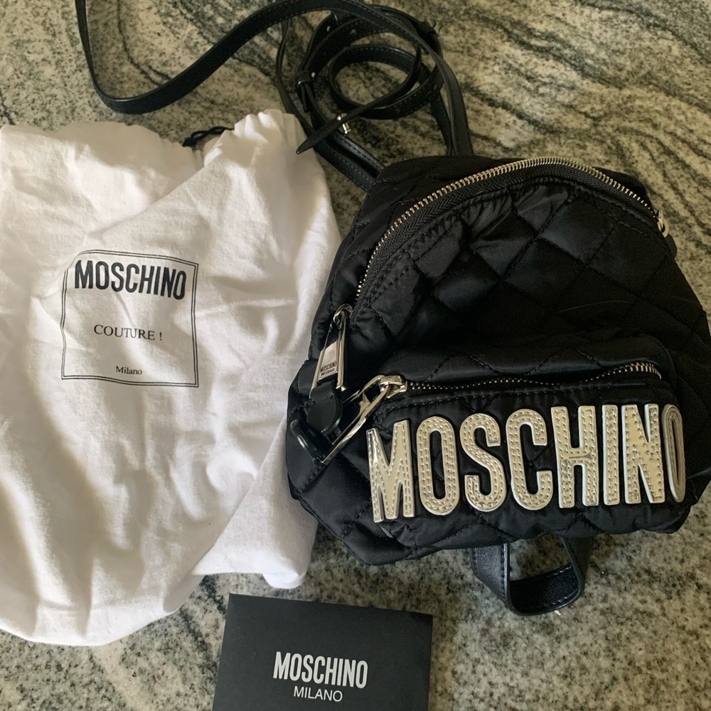 Moschino Milano Mini Backpack